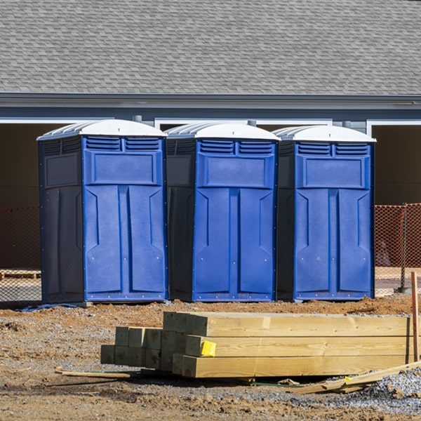 how can i report damages or issues with the portable toilets during my rental period in Gould City MI